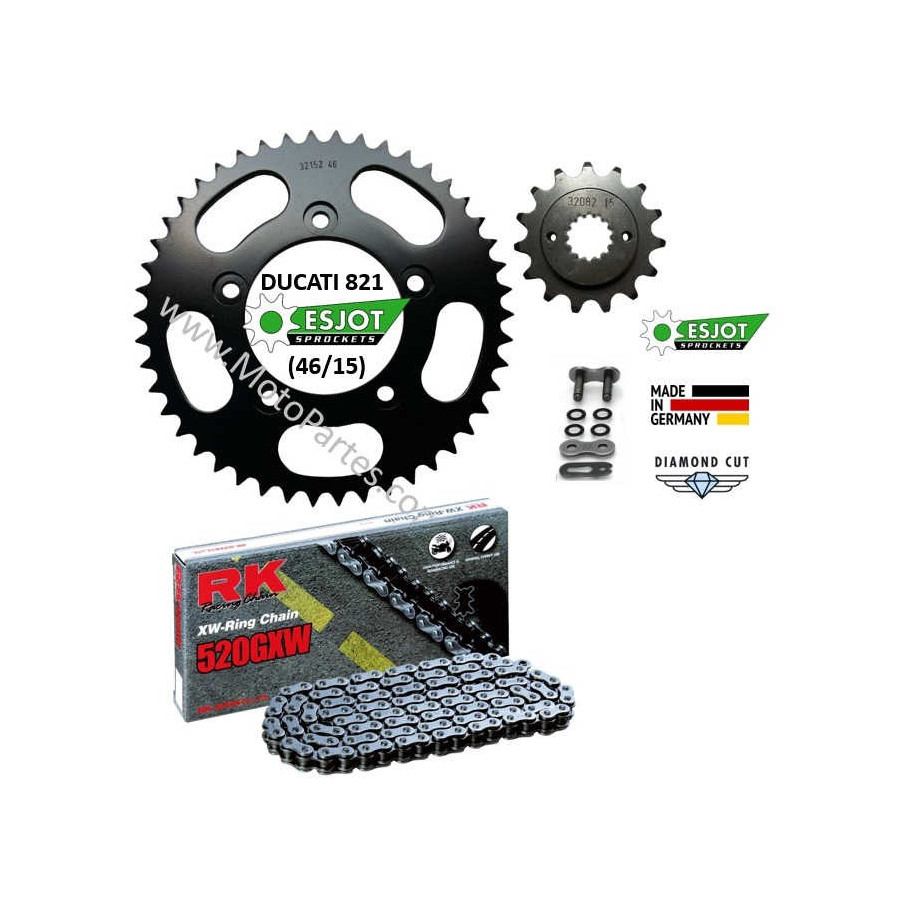 821 Monster - ESJOT - Kit de Arrastre DUCATI