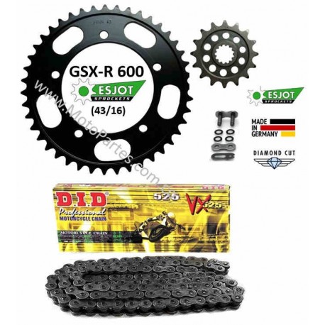 GSX-R 600 - Kit de Arrastre ESJOT para SUZUKI