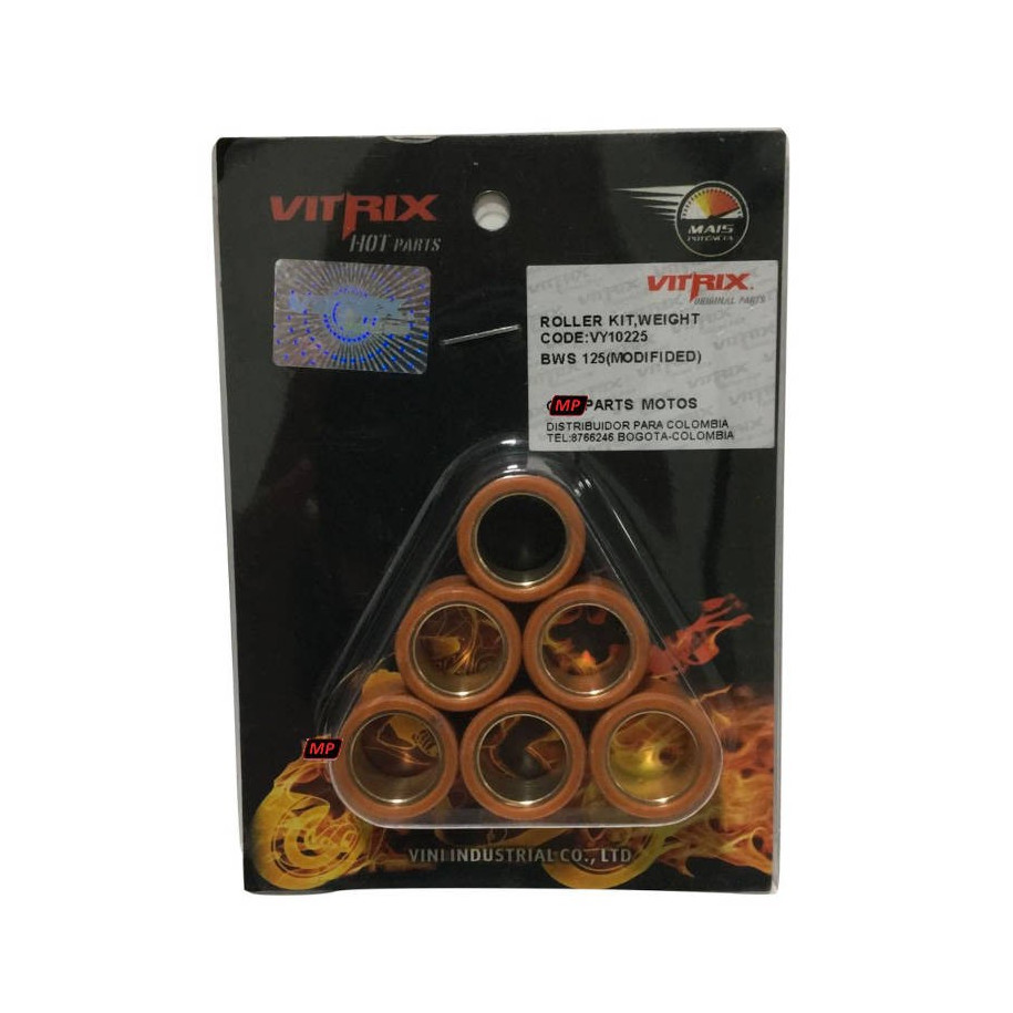 BWS 125 - Juego Rollers Modificados 8g VITRIX