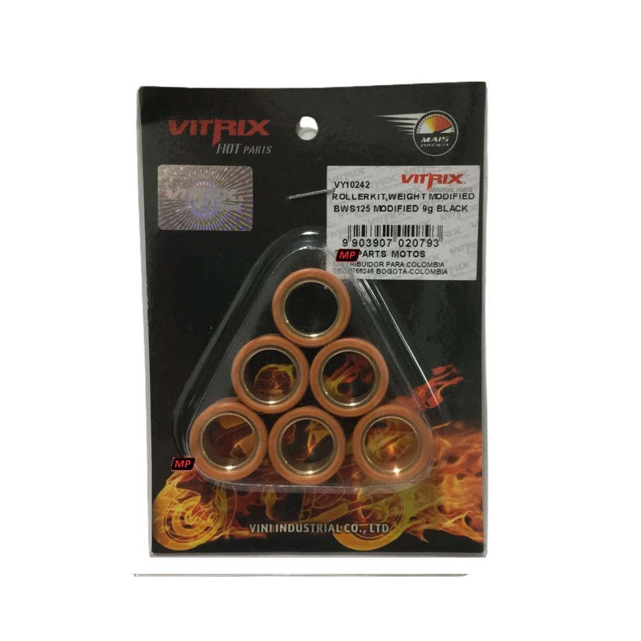 BWS 125 - Juego Rollers Modificados 9g VITRIX