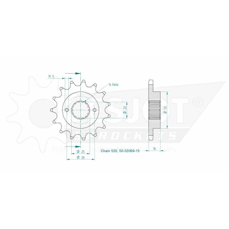 Kit de Arrastre Ducati 695 Monster ESJOT