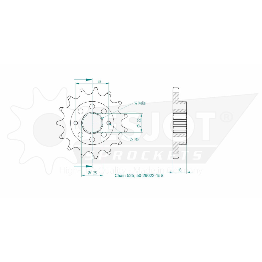 Kit de Arrastre Ducati 950 Multistrada   ESJOT