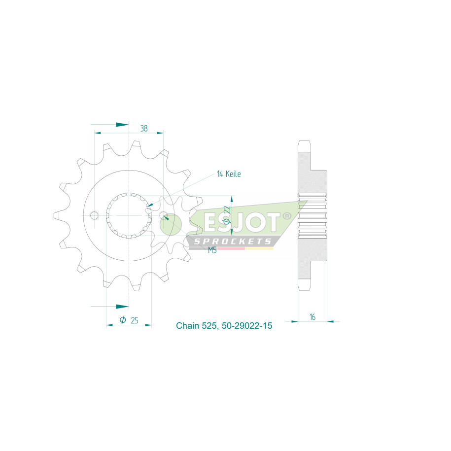 Kit de Arrastre Ducati 821 Hypermotard  ESJOT