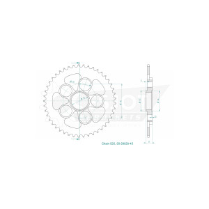 Kit de Arrastre Ducati 821 Hypermotard  ESJOT