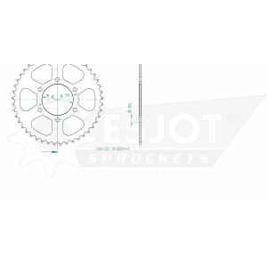 Kit de Arrastre Kawasaki 800 Ze CDS ESJOT