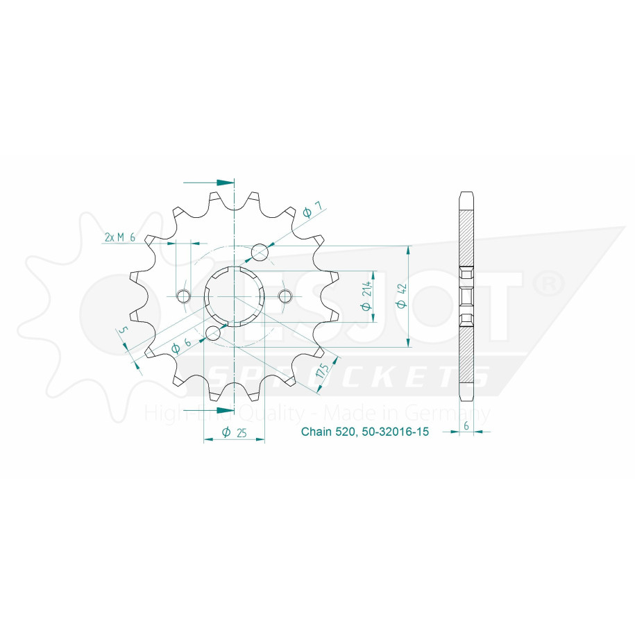 Kit de Arrastre Yamaha 250 XV S Virago ESJOT
