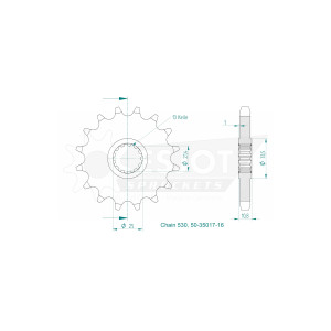 Kit de Arrastre Yamaha 600 YZF-R6 Chain 530 ESJOT